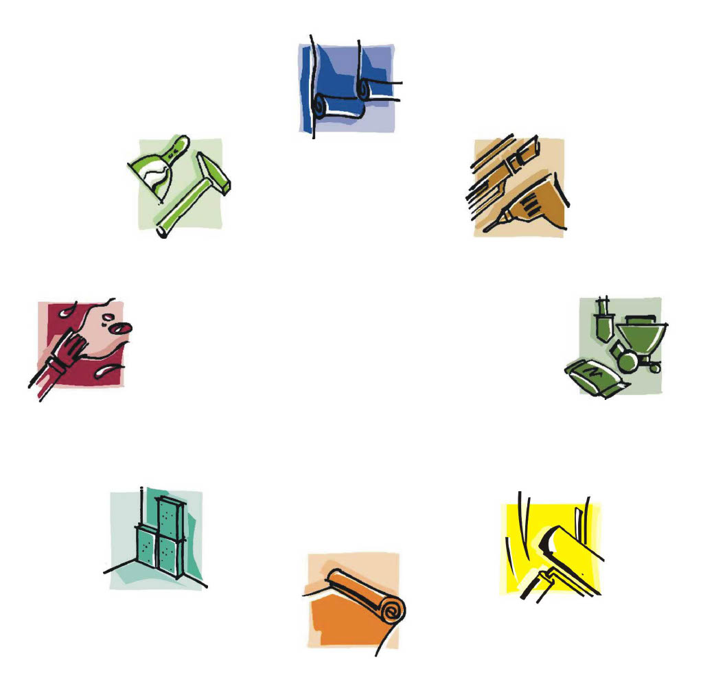 Icons im Kreis