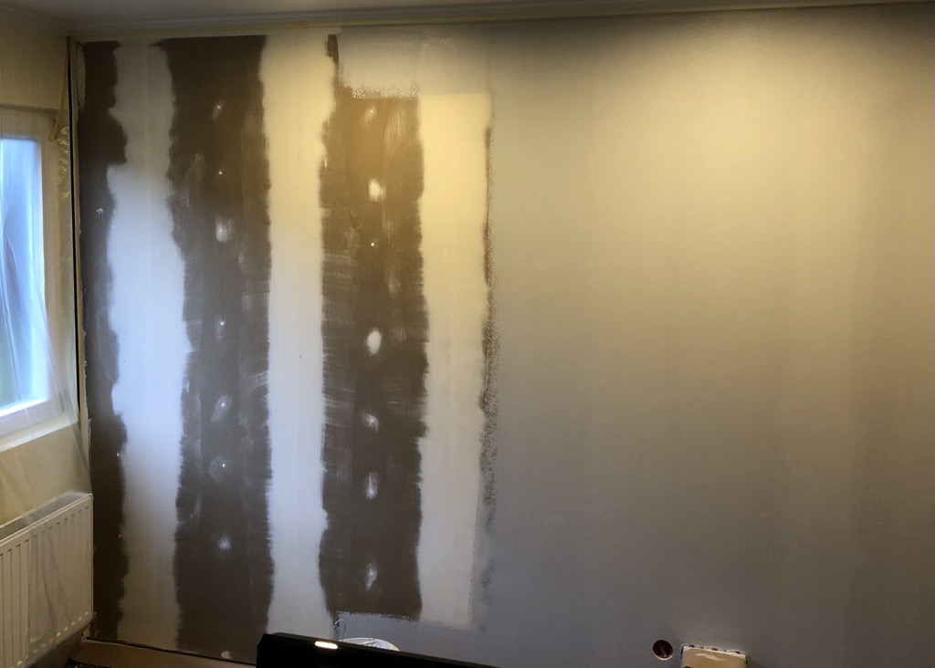 Referenzbild: Spachtelarbeiten an der Wand