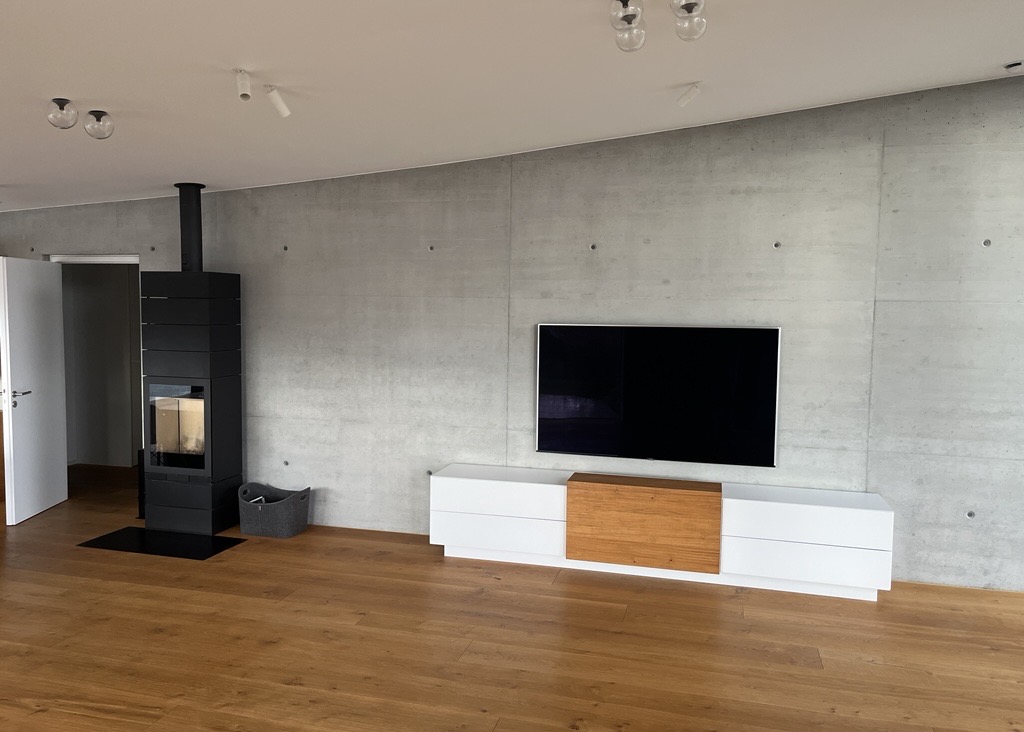 Referenzbild: Wohnzimmer mit Kaminofen